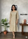 ST Pure Cotton One Piece Embroidery Work Designer Kurti Wholesale In India